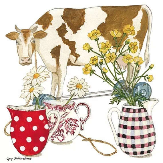 Serviette AMBIENTE (33 x 33 cm) - Cow