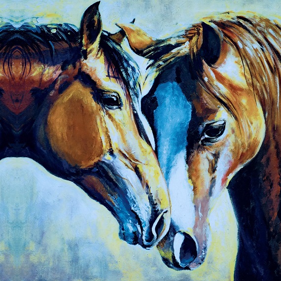 Serviette PAPER DESIGN (33 x 33 cm) - Horses