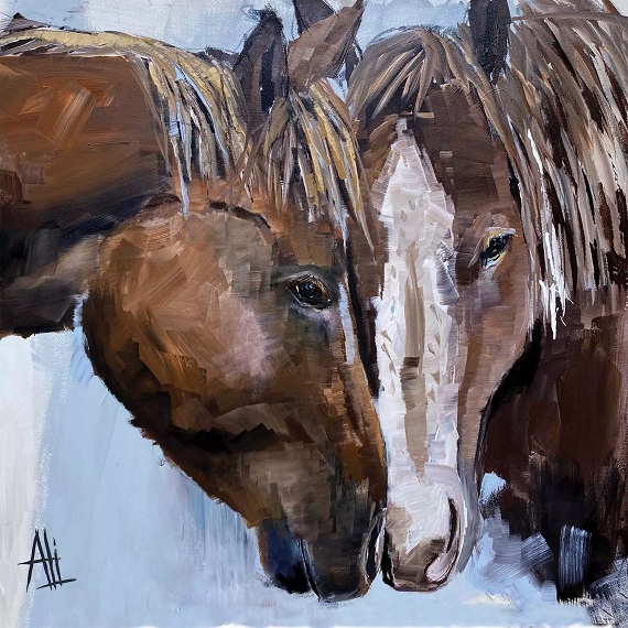 Serviette PPD (25 x 25 cm) - Frontier Horses