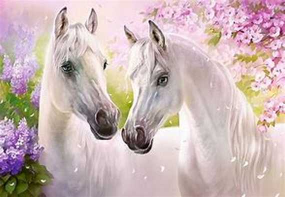 Puzzle CASTORLAND - Romantic Horses - Cliquez sur l'image pour la fermer