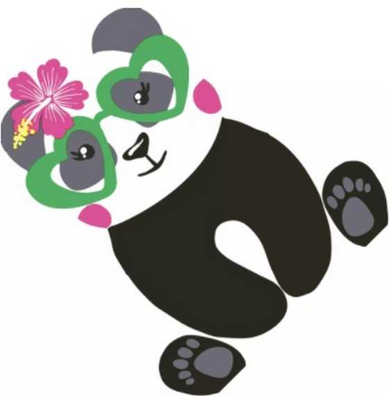 Serviette PAPER DESIGN (Silhouettes) - Panda