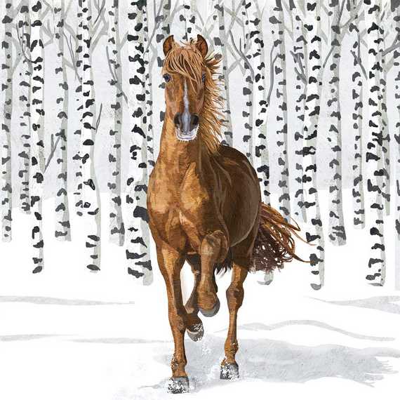 Serviette PPD (33 x 33 cm) - Wilderness Horse - Cliquez sur l'image pour la fermer
