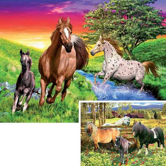 Puzzle RAVENSBURGER - Le monde des chevaux - Cliquez sur l'image pour la fermer